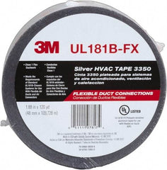 3M - 48mm x 120 Yds Silver Foil Tape - 3.1 mil, Acrylic Adhesive, Series 3350 - Industrial Tool & Supply