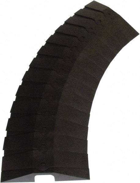 UltraTech - 1 Channel, 3 Ft Long, 1-1/2" Max Compatible Cable Diam, Black ABS On Floor Cable Cover - 13-5/8" Overall Width x 2-1/8" Overall Height, 3" Channel Width x 1-1/2" Channel Height - Industrial Tool & Supply