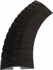 UltraTech - 1 Channel, 3 Ft Long, 1-1/2" Max Compatible Cable Diam, Black ABS On Floor Cable Cover - 13-5/8" Overall Width x 2-1/8" Overall Height, 3" Channel Width x 1-1/2" Channel Height - Industrial Tool & Supply