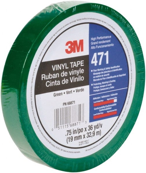3M - 3/4" x 108' Vinyl Floor & Egress Tape - Industrial Tool & Supply