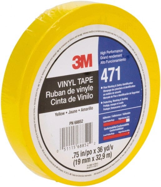 3M - 3/4" x 108' Vinyl Floor & Egress Tape - Industrial Tool & Supply