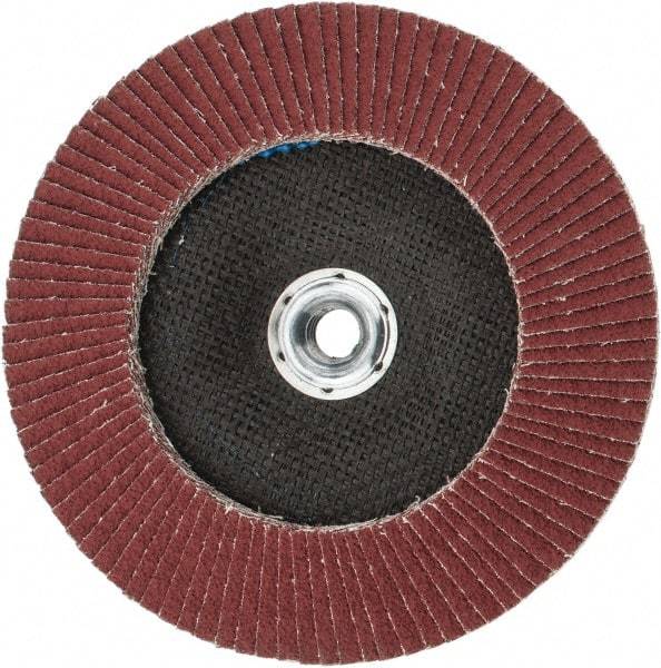 3M - 40 Grit, 7" Disc Diam, 5/8-11 Center Hole, Type 29 Ceramic Flap Disc - 13,300 Max RPM, Cloth Backing, Arbor Attaching System, Coated - Industrial Tool & Supply