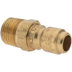 Parker - 3/8-18 NPTF Brass Hydraulic Hose Coupler - -6 Hose Size, 3/8" Hose Diam - Industrial Tool & Supply