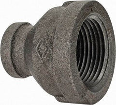Value Collection - Class 150, 1 x 3/8" Black Pipe Reducing Bushing - Threaded, Malleable Iron - Industrial Tool & Supply