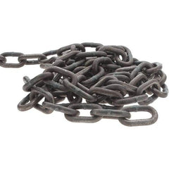 Peerless Chain - 1/4" Welded High Test Chain - 5,400 Lb Capacity, Grade 40, 134' Long, Hot Galvanized Finish - Industrial Tool & Supply