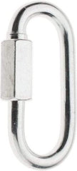 Value Collection - Zinc Steel Quick Link - 3/16" Diameter, 600 Lb Load Limit - Industrial Tool & Supply