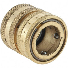 Parker - 3/4 Garden Hose Coupler - Brass & Stainless Steel, Female Connector - Industrial Tool & Supply