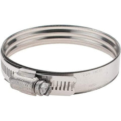 IDEAL TRIDON - SAE Size 52, 60 to 91mm Diam, Stainless Steel 360° Worm Drive Clamp - Industrial Tool & Supply