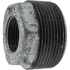 Value Collection - Class 150, 1-1/2 x 3/4" Galvanized Pipe Hex Bushing - Threaded, Malleable Iron - Industrial Tool & Supply