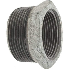 Value Collection - Class 150, 1-1/2 x 1-1/4" Galvanized Pipe Hex Bushing - Threaded, Malleable Iron - Industrial Tool & Supply