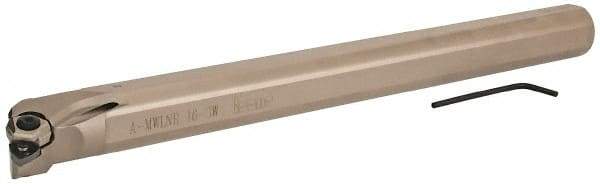 Iscar - 1.18" Min Bore Diam, 12" OAL, 1" Shank Diam, MWLN Indexable Boring Bar - 1.38" Max Bore Depth, Pin & Clamp Holding Method - Industrial Tool & Supply