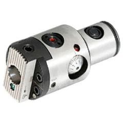 Iscar - 25mm Body Diam, Manual Single Cutter Boring Head - 1.102" to 1.496" Bore Diam - Exact Industrial Supply