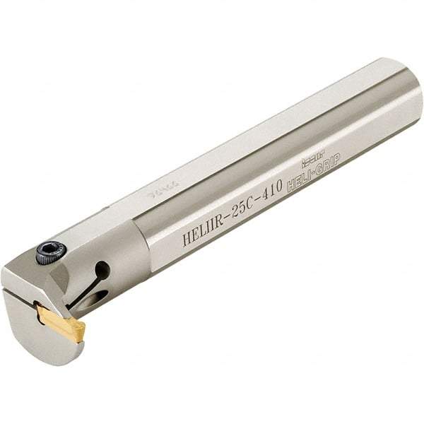 Iscar - HELII, Internal, Right Hand, 0.472" Max Depth of Cut, 0.236 to 1/4" Groove Width, Indexable Grooving Tool Holder - 1-1/2" Shank Width, 10" OAL, Through Coolant - Industrial Tool & Supply