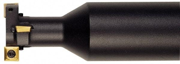 Iscar - 0.78" Cutting Diam x 0.32" Cutting Width, 2 Cutter Inserts, 5/8" Shank Diam, Indexable T-Slot Cutter - Insert Style QOMT-HQ\xB6XOMT-HQ, 3-1/4" OAL, 1 Flute - Industrial Tool & Supply