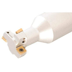 Iscar - 0.9764" Cutting Diam x 0.5512" Cutting Width, 4 Cutter Inserts, 63/64" Shank Diam, Indexable T-Slot Cutter - Insert Style Q/XOMT, 4.7244" OAL - Industrial Tool & Supply