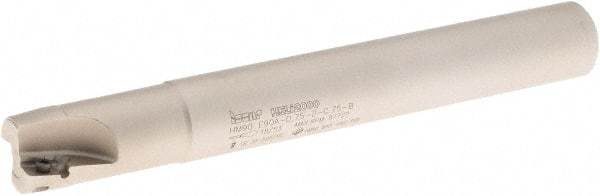 Iscar - 3/4" Cut Diam, 0.394" Max Depth of Cut, 3/4" Shank Diam, 6" OAL, Indexable Square Shoulder End Mill - AP..1003.., HM90 AP..1003.. Inserts, Cylindrical Shank, 90° Lead Angle, Series Heli2000 - Industrial Tool & Supply