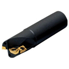 Iscar - 2" Cut Diam, 1.7" Max Depth of Cut, 1-1/2" Shank Diam, 5.51" OAL, Indexable Square Shoulder End Mill - AD.T 1505.. Inserts, Weldon Shank, 90° Lead Angle, Series Helimill - Industrial Tool & Supply