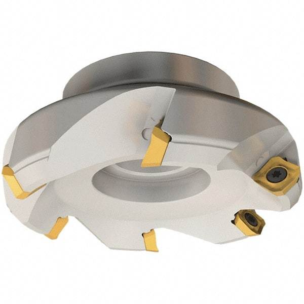 Iscar - 90.9mm Cut Diam, 27mm Arbor Hole, 6.5mm Max Depth of Cut, 45° Indexable Chamfer & Angle Face Mill - 6 Inserts, SE.. 12 Insert, Right Hand Cut, 6 Flutes, Series IscarMill - Industrial Tool & Supply