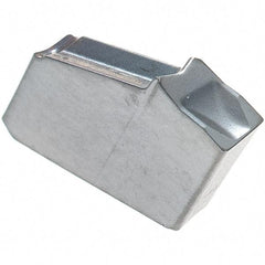 Iscar - GFR2 IC328 Grade, 0.0866" Cutting Width, Carbide Cutoff Insert - 8° Right Hand Lead Angle, 0.0063" Cnr Rad, TiCN Coated, Single End - Industrial Tool & Supply