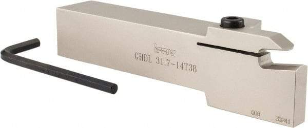 Iscar - GHD, External, Left Hand, 1-1/2" Max Depth of Cut, 0.512 to 0.685" Groove Width, Indexable Grooving Tool Holder - GIMY, GPV, TIGER 1.. Insert Compatibility, 1-1/4" Shank Height, 1-1/4" Shank Width, 7" OAL - Industrial Tool & Supply