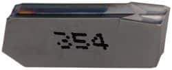 Iscar - 324GIM A Grade IC354, 3.2mm Cutting Width Carbide Grooving Insert - Right Hand, 0.22mm Corner Radius, TiCN Finish - Industrial Tool & Supply