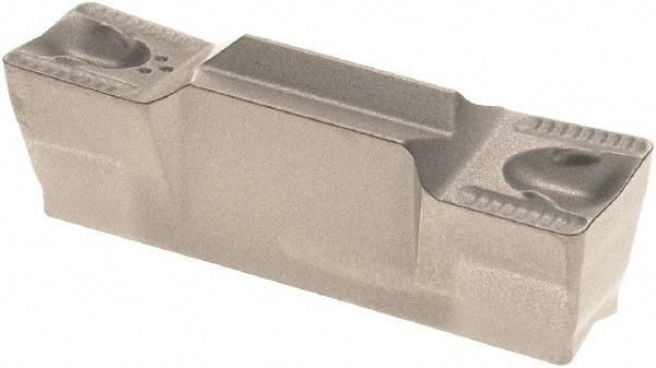 Iscar - 5005GRIP Grade IC08, 5mm Cutting Width Carbide Grooving Insert - 3mm Max Depth of Cut, Neutral, 0.5mm Corner Radius, Uncoated - Industrial Tool & Supply