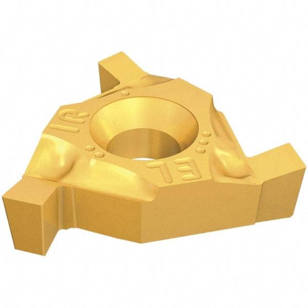 Iscar - GTGA16 Grade IC528, 1.4mm Cutting Width, Double End, Carbide Grooving Insert - TiCN/TiN Finish, 1.8mm Depth of Cut, Internal Right Hand & External Left Hand, 0.1mm Corner Radius - Industrial Tool & Supply