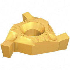 Iscar - GTGA16 Grade IC528, 1.4mm Cutting Width, Double End, Carbide Grooving Insert - TiCN/TiN Finish, 1.8mm Depth of Cut, Internal Right Hand & External Left Hand, 0.1mm Corner Radius - Industrial Tool & Supply