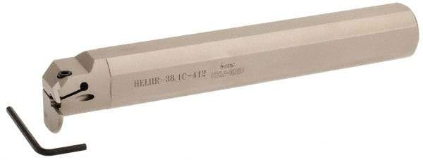 Iscar - HELII, Internal, Right Hand, 0.472" Max Depth of Cut, 0.157 to 3/16" Groove Width, Indexable Grooving Tool Holder - 1-1/2" Shank Width, 10" OAL, Through Coolant - Industrial Tool & Supply