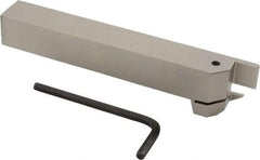 Iscar - HELI, External, Left Hand, 0.47" Max Depth of Cut, 0.157 to 3/16" Groove Width, Indexable Grooving Tool Holder - DG.. 4003, GRIP 4.. Insert Compatibility, 3/4" Shank Height, 3/4" Shank Width, 5-1/2" OAL - Industrial Tool & Supply