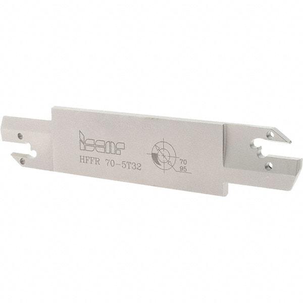 Iscar - 5mm Groove Width, 32mm Max Depth of Cut, Right Hand Cut, HFF Indexable Grooving Blade - HFPR/L 5004... Insert Style, Series Heliface - Industrial Tool & Supply