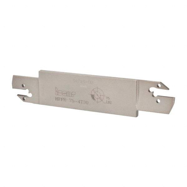 Iscar - 4mm Groove Width, 30mm Max Depth of Cut, Right Hand Cut, HFF Indexable Grooving Blade - HFPR/L 4020... Insert Style, Series Heliface - Industrial Tool & Supply