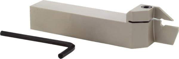 Iscar - HFH, External, Left Hand, 0.98" Max Depth of Cut, 0.157" Max Groove Width, Indexable Grooving Tool Holder - H.PL 40.. Insert Compatibility, 1" Shank Height, 1" Shank Width, 6" OAL - Industrial Tool & Supply