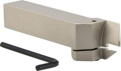 Iscar - HFH, External, Right Hand, 0.98" Max Depth of Cut, 0.157" Max Groove Width, Indexable Grooving Tool Holder - DGN 4.., GRIP 4.., HFPR 4004 Insert Compatibility, 1" Shank Height, 1" Shank Width, 6" OAL - Industrial Tool & Supply