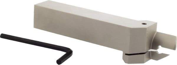 Iscar - HFH, External, Right Hand, 0.98" Max Depth of Cut, 0.157" Max Groove Width, Indexable Grooving Tool Holder - DGN 4.., GRIP 4.., HFPR 4004 Insert Compatibility, 1" Shank Height, 1" Shank Width, 6" OAL - Industrial Tool & Supply