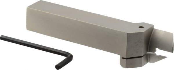 Iscar - HFH, External, Right Hand, 0.98" Max Depth of Cut, 0.157" Max Groove Width, Indexable Grooving Tool Holder - DGN 4.., GRIP 4.., HFPR 4004 Insert Compatibility, 1" Shank Height, 1" Shank Width, 6" OAL - Industrial Tool & Supply