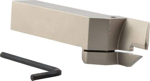 Iscar - HFH, External, Right Hand, 1.26" Max Depth of Cut, 0.197" Max Groove Width, Indexable Grooving Tool Holder - DGN.., GRIP 50.., HFPR 5004 Insert Compatibility, 1" Shank Height, 1" Shank Width, 6" OAL - Industrial Tool & Supply