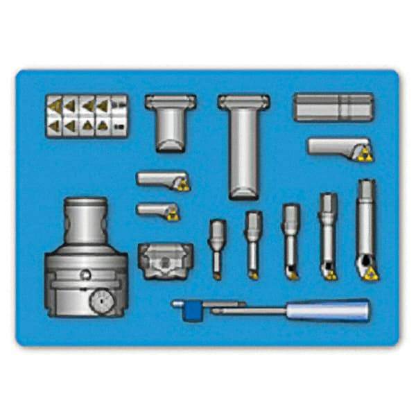 Iscar - Manual Modular Boring Head - 0.236 to 4-1/4 Inch Bore Diameter, Integral Shank, Modular Connection Shank - Exact Industrial Supply