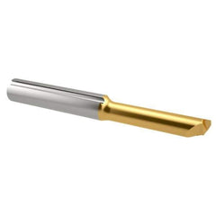 Iscar - 15mm Cutting Depth, 4mm Diam, Internal Thread, Solid Carbide, Single Point Threading Tool - TiCN/TiN Finish, 30mm OAL, 4mm Shank Diam, 1.5mm Projection from Center, 0.5mm Max Pitch, 60° Profile Angle - Exact Industrial Supply