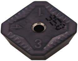 Iscar - SEKR42 76 Grade IC950 Carbide Milling Insert - TiAlN Finish, 0.1252" Thick, 1/2" Inscribed Circle - Industrial Tool & Supply