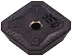 Iscar - SEKR42 76 Grade IC950 Carbide Milling Insert - TiAlN Finish, 0.1252" Thick, 1/2" Inscribed Circle - Industrial Tool & Supply