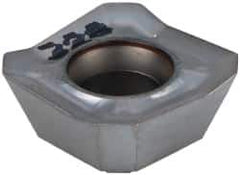 Iscar - SEKT43 HM Grade IC328 Carbide Milling Insert - TiCN Finish, 0.2031" Thick, 0.5079" Inscribed Circle - Industrial Tool & Supply