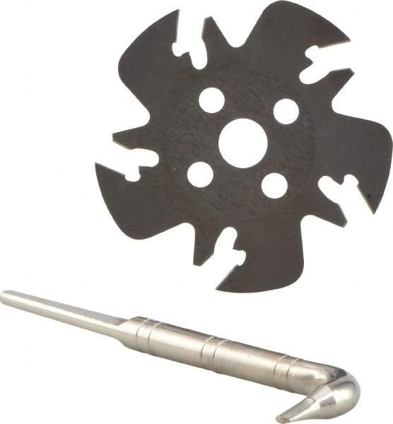 Iscar - Arbor Hole Connection, 0.5906" Depth of Cut, 63mm Cutter Diam, 0.3937" Hole Diam, 5 Tooth Indexable Slotting Cutter - SGSF Toolholder, GSF. Insert - Industrial Tool & Supply
