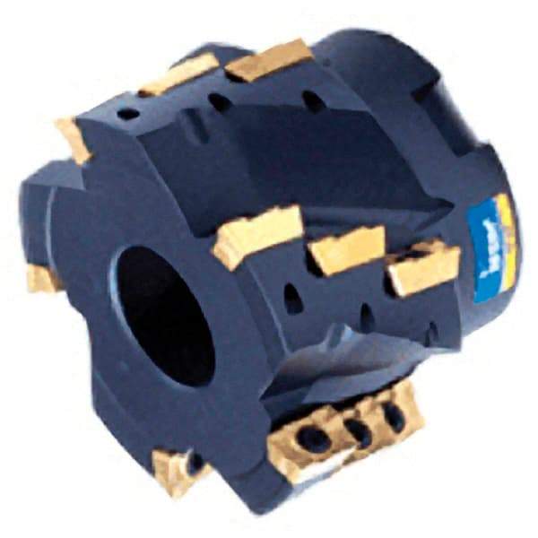 Iscar - 6 Inserts, 50mm Cut Diam, 27mm Arbor Diam, 25mm Max Depth of Cut, Indexable Square-Shoulder Face Mill - 0/90° Lead Angle, 56mm High, AD.. 1505 Insert Compatibility, Series Heli2000 - Industrial Tool & Supply
