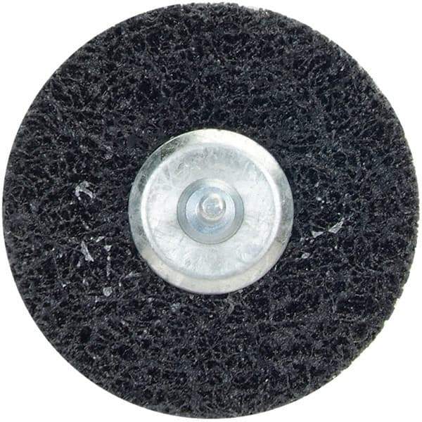 Merit Abrasives - 4" Very Coarse Grade Deburring Disc - 1/4" Shank Diam, Shank Connection - Industrial Tool & Supply