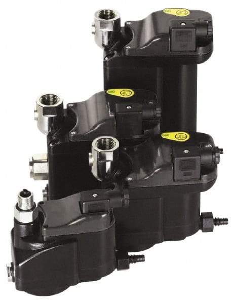 Domnick Hunter - 1/2" Inlet, Zero Air-Loss Level Sensing Condensate Drain - 1/8" NPT Outlet, 3 to 232 psi, 3,532 CFM Receiver Compressor, 7,063" CFM Refrigerated Dryer - Industrial Tool & Supply