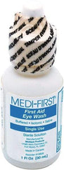 Medique - 1 oz Eyewash Solution Liquid - Comes in Bottle, Sterile - Industrial Tool & Supply