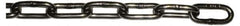 Value Collection - 1/8" Welded Stainless Steel Chain - 410 Lb Capacity, Cut to Length, Stainless Steel, Bright Finish - Industrial Tool & Supply