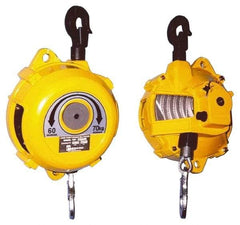 PRO-SOURCE - 132 Lb Load Capacity, 5' Travel Distance, Tool Balancer - Metal Housing, Tension Adjustment, Locking Mechanism - Industrial Tool & Supply