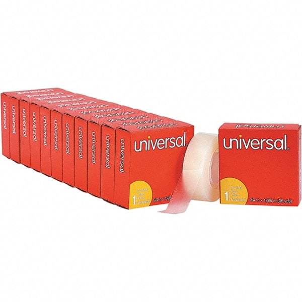 UNIVERSAL - 3/4" Wide x 1mm Thick x 36 yds Long, 83436VP Box Sealing & Label Protection Tape - Clear - Industrial Tool & Supply